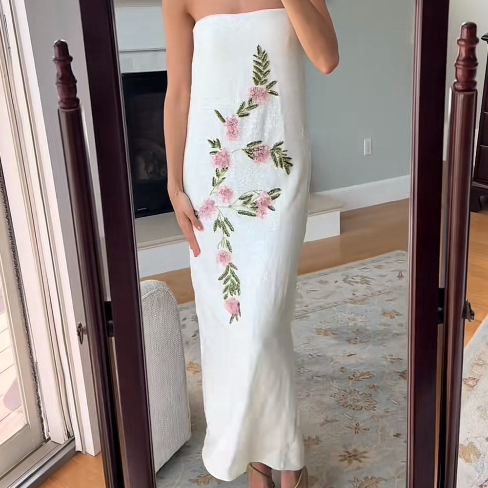 Staud Casey Dress in Magnolia